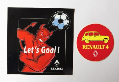 2 stickers Renault, Verzamelen, Stickers, Zo goed als nieuw, Auto of Motor, Ophalen of Verzenden