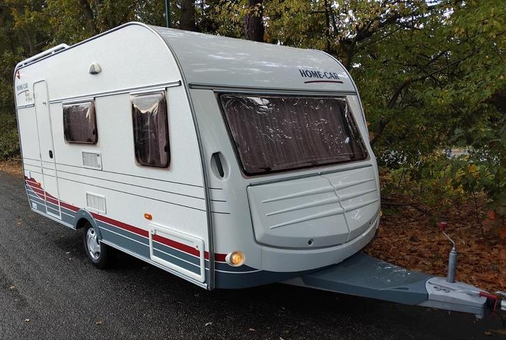 Caravan Home-car 43 racer voortent fietsendrager NL Kenteke, Caravans en Kamperen, Caravans, Particulier, Home-car, Koelkast, Luifel