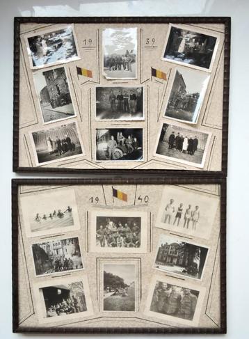 1939-1940 ABBL Frames Period Soldiers Belgisch leger beschikbaar voor biedingen
