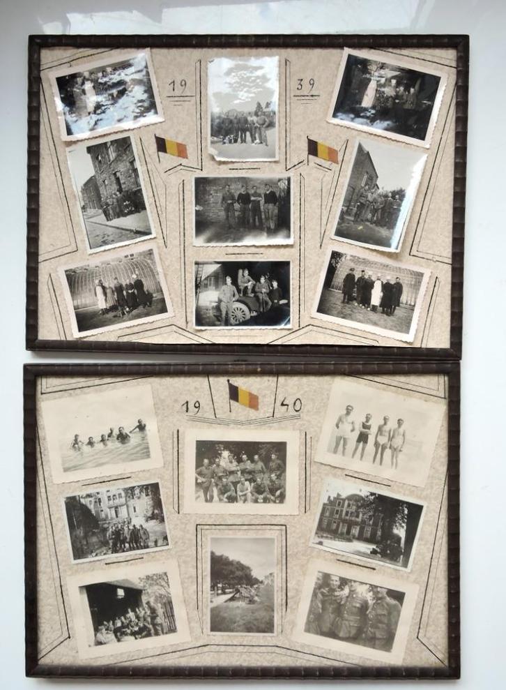 1939-1940 ABBL Frames Period Soldiers Belgisch leger, Verzamelen, Militaria | Tweede Wereldoorlog, Overige soorten, Ophalen of Verzenden