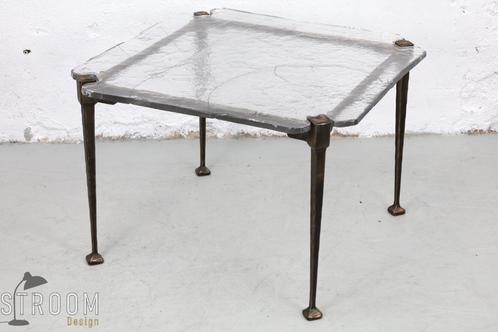 Lothar Klute Tafels Bijzettafel Brons Vintage Design Jaren, Maison & Meubles, Tables | Tables de salon, Utilisé, 50 à 75 cm, 50 à 100 cm
