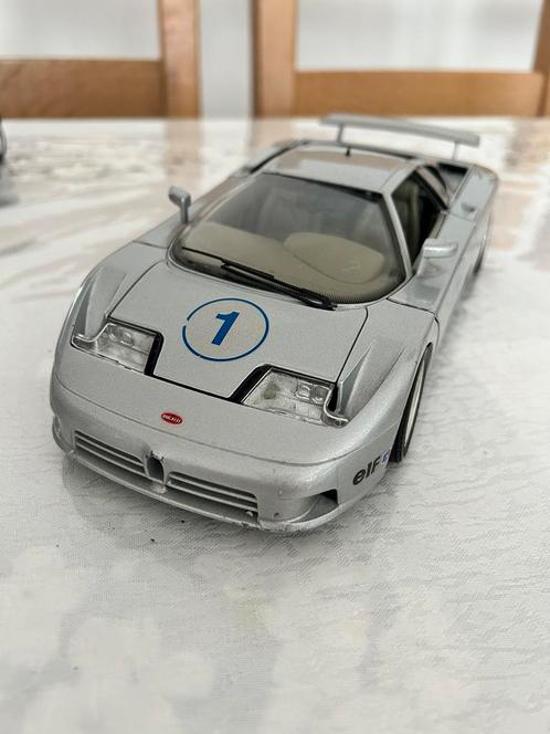 Bugatti EB110 de 1991 grise, Hobby & Loisirs créatifs, Voitures miniatures | 1:18, Utilisé, Voiture, Burago