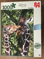 Puzzel Jumbo 1000 stukjes Giraffen, Hobby & Loisirs créatifs, Sport cérébral & Puzzles, 500 à 1500 pièces, Puzzle, Utilisé, Enlèvement ou Envoi