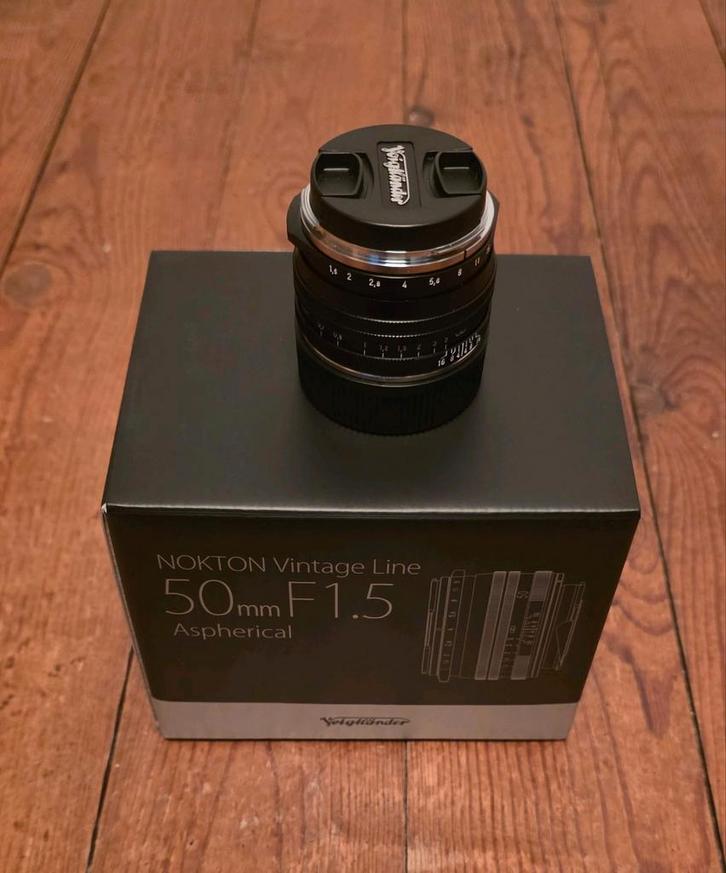 Objectif voigtlander 50mm Nokton  f/1.5 II MC VM neuf, TV, Hi-fi & Vidéo, Photo | Lentilles & Objectifs, Enlèvement ou Envoi