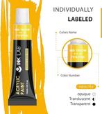 24 tubes niet giftige acrylverf | 12ml | Nieuw, Hobby en Vrije tijd, -, Verzenden, -, Nieuw