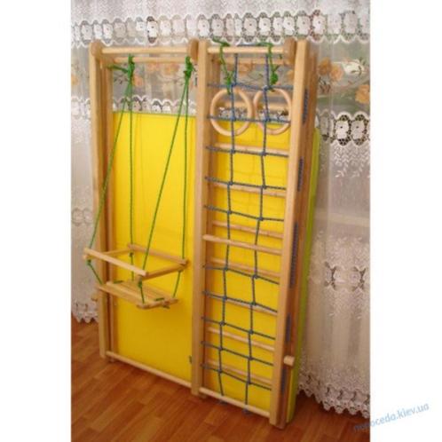 Kindersporthoek met hangmat en mat voor thuis 100%beukenboom, Kinderen en Baby's, Kinderkamer | Overige Meubels, Gebruikt, Overige typen