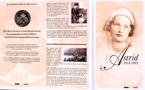 Belgie - Zilver - Koningin Astrid -250 Francs - 1995, Postzegels en Munten, Munten | België, Losse munt, Zilver, Zilver, Verzenden