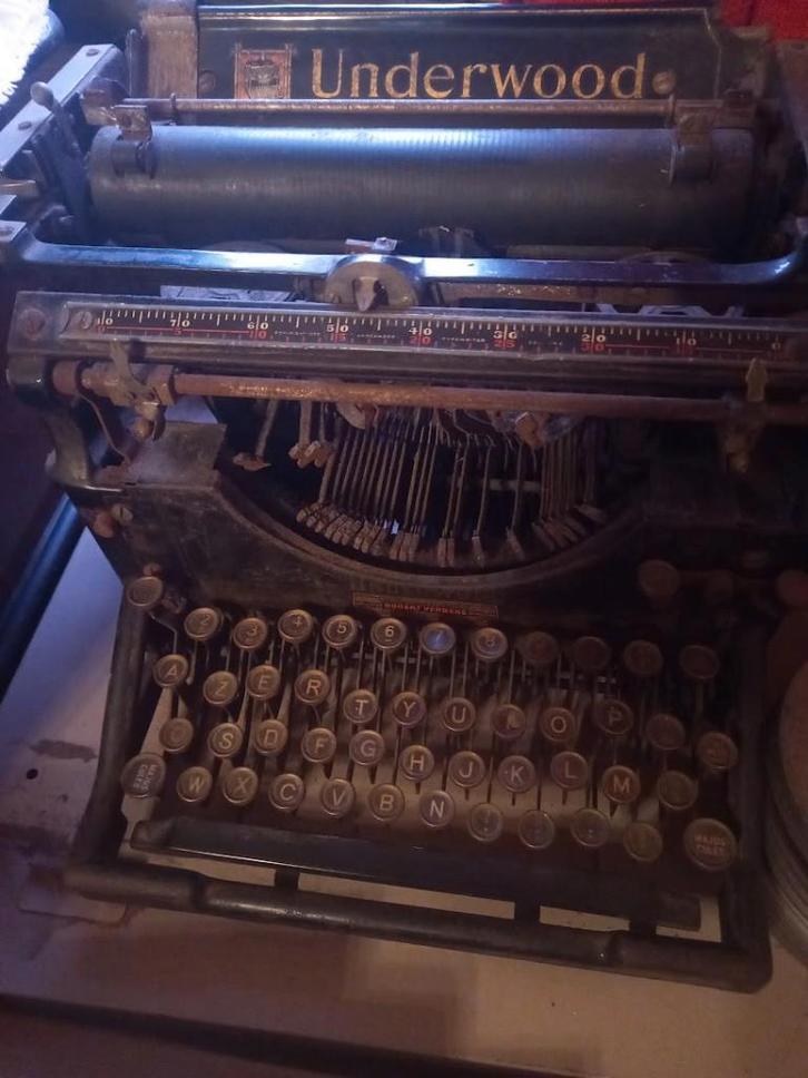 Schrijfmachine Underwood 5, Collections, Collections Autre, Utilisé, Enlèvement