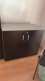 Lage kasten bureau zwartbruin hout, Huis en Inrichting, Ophalen, Gebruikt