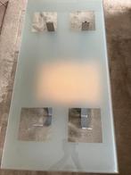 Modern glazen salontafel, Huis en Inrichting, Woonaccessoires | Spiegels, Ophalen, Gebruikt