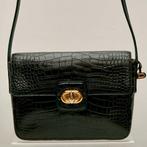 Handtas Delvaux in groene croco. Ook Louis Vuitton te koop., Ophalen of Verzenden, Handtas
