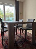 houten eettafel - 6 personen, Huis en Inrichting, Ophalen, 50 tot 100 cm, Zo goed als nieuw, Vijf personen of meer