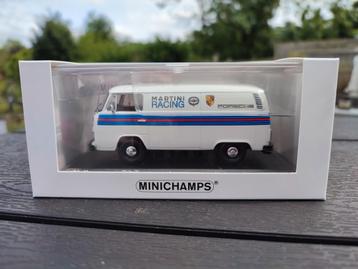 VW Volkswagen T2 Transporter Porsche Martini 1/43 Minichamps beschikbaar voor biedingen