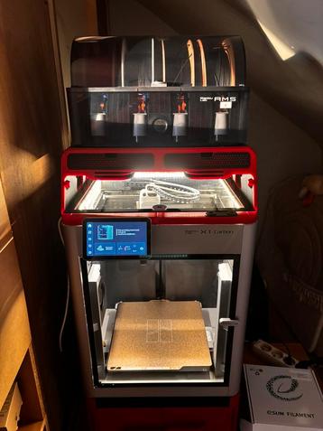 Bambu Lab X1 Carbon + AMS – Topstaat – Extra setup beschikbaar voor biedingen