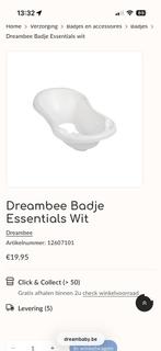 Babybadje en staander Dreambee, Kinderen en Baby's, Badjes en Verzorging, Ophalen, Zo goed als nieuw, Badje