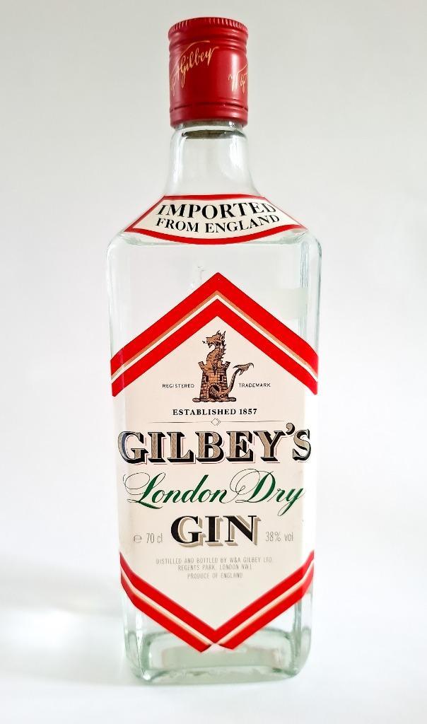 Ongeopende fles vintage Gilbey's London Dry Gin, Verzamelen, Wijnen, Nieuw, Overige typen, Overige gebieden, Vol, Ophalen of Verzenden