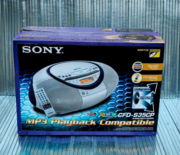 Sony Radio, Cd, Cassette recorder CFD-S35CP, Audio, Tv en Foto, Walkmans, Discmans en Minidiscspelers, Ophalen