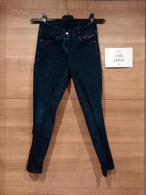 Hoefijzer de luxe jeanslook paardrijbroek antislip 140, Dieren en Toebehoren, Paardrijkleding, Zo goed als nieuw, Kinderen, Onderkleding