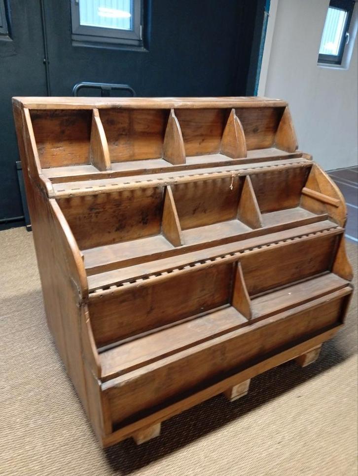 Zeldzame antieke winkelkast / toonbank 1900-1930, Huis en Inrichting, Woonaccessoires | Kisten, Zo goed als nieuw, Ophalen