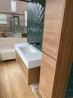 Hoogwaardig design badkamermeubel met solid surface wastafel, Huis en Inrichting, Badkamer | Badkamermeubels, Ophalen, 100 tot 150 cm