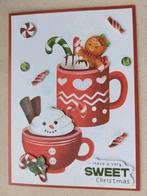 Zelfgemaakte kerstkaart met omslag, Ophalen of Verzenden, Nieuw, Kerst