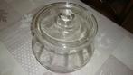 Mooie glazen bokaal met deksel met of zonder decoratie, Antiek en Kunst, Ophalen of Verzenden