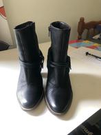 lederen laarzen: bootsmodel, Kleding | Dames, Schoenen, Zwart, Lage of Enkellaarzen, Ophalen of Verzenden, Zo goed als nieuw