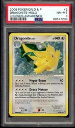 Dragonite Holo [Swirl] PSA 8 - 2/146 -Legends Awakened 2008, Hobby en Vrije tijd, Verzamelkaartspellen | Pokémon, Verzenden, Zo goed als nieuw