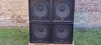 4 x 18inch subs en 1 dubble 15inch kast van aztek, Enlèvement, Comme neuf