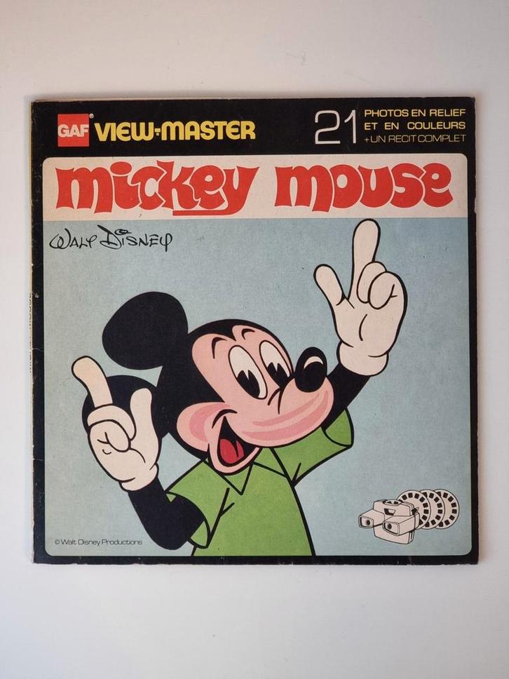 View-Master NB 528-F @ Mickey Mouse, Verzamelen, Stripfiguren, Gebruikt, Ophalen of Verzenden