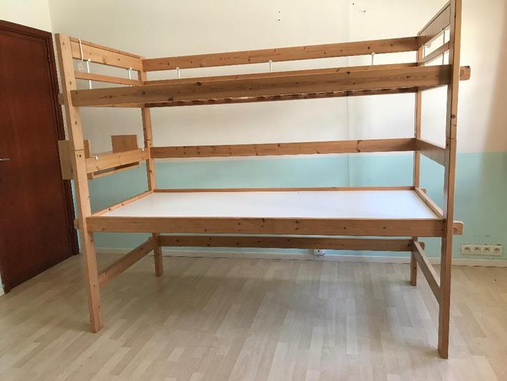 Hoogslaper, Huis en Inrichting, Slaapkamer | Stapelbedden en Hoogslapers, Gebruikt, Hoogslaper, 100 cm, 200 cm, Eenpersoons, Ophalen