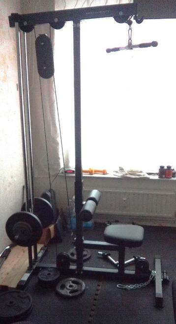 LAT PULLEY BODYCRAFT, 48 KG SCHIJVEN + 2 EXTRA GREPEN beschikbaar voor biedingen