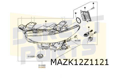 Mazda 3 (3/19-) Koplamp Links (LED) Origineel! BGKM51040, Auto-onderdelen, Verlichting, Mazda, Nieuw, Verzenden