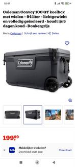 Splinternieuwe Colman coolbox 94 liter met wielen. Zit nog i, Watersport en Boten, Ophalen of Verzenden