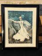 Schilderij danseres (litho), Ophalen