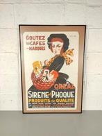 Oude reclame poster voor koffie, Ophalen, ., Zo goed als nieuw, .