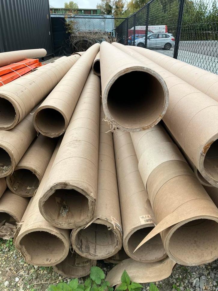 50 gratis zware kartonnen tapijtkokers, Doe-het-zelf en Bouw, Buizen en Afvoer, Gebruikt, Rechte buis, Overige materialen, 2 tot 4 meter