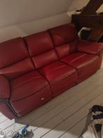 Lederen zetel uitklapbaar, Huis en Inrichting, Ophalen, Zo goed als nieuw