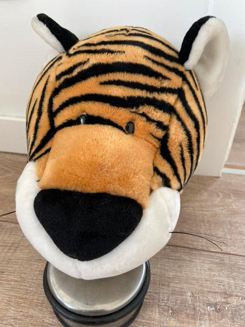 Knuffelhoofd tijger (om op te hangen), Kinderen en Baby's, Speelgoed | Knuffels en Pluche, Gebruikt, Overige typen, Ophalen of Verzenden