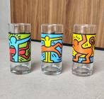 Set Keith Haring drinkglazen, Verzamelen, Ophalen of Verzenden, Zo goed als nieuw, Frisdrankglas