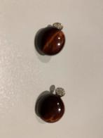 Clips d'oreille avec agate, Enlèvement ou Envoi, Comme neuf
