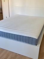 Lit blanc IKEA et matelas - état neuf, Huis en Inrichting, Slaapkamer | Bedden, Ophalen, Wit, Tweepersoons, Zo goed als nieuw