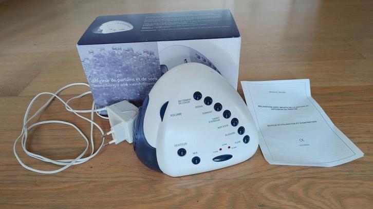 Rustgevende aroma en geluid diffuser, Sport en Fitness, Gezondheidsproducten en Wellness, Zo goed als nieuw, Aroma, Ophalen of Verzenden