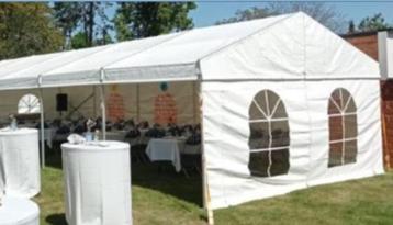 Alu tent 5 m x 7.5 m kadertent beschikbaar voor biedingen