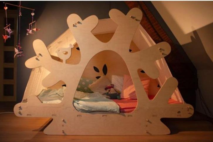 2 boombedden - uitbreidbaar, Kinderen en Baby's, Kinderkamer | Bedden, Zo goed als nieuw, 180 cm of meer, 85 tot 100 cm, Matras