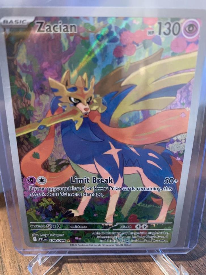 Pokemon zacian phantasmal flames, Hobby en Vrije tijd, Verzamelkaartspellen | Pokémon, Zo goed als nieuw, Ophalen of Verzenden