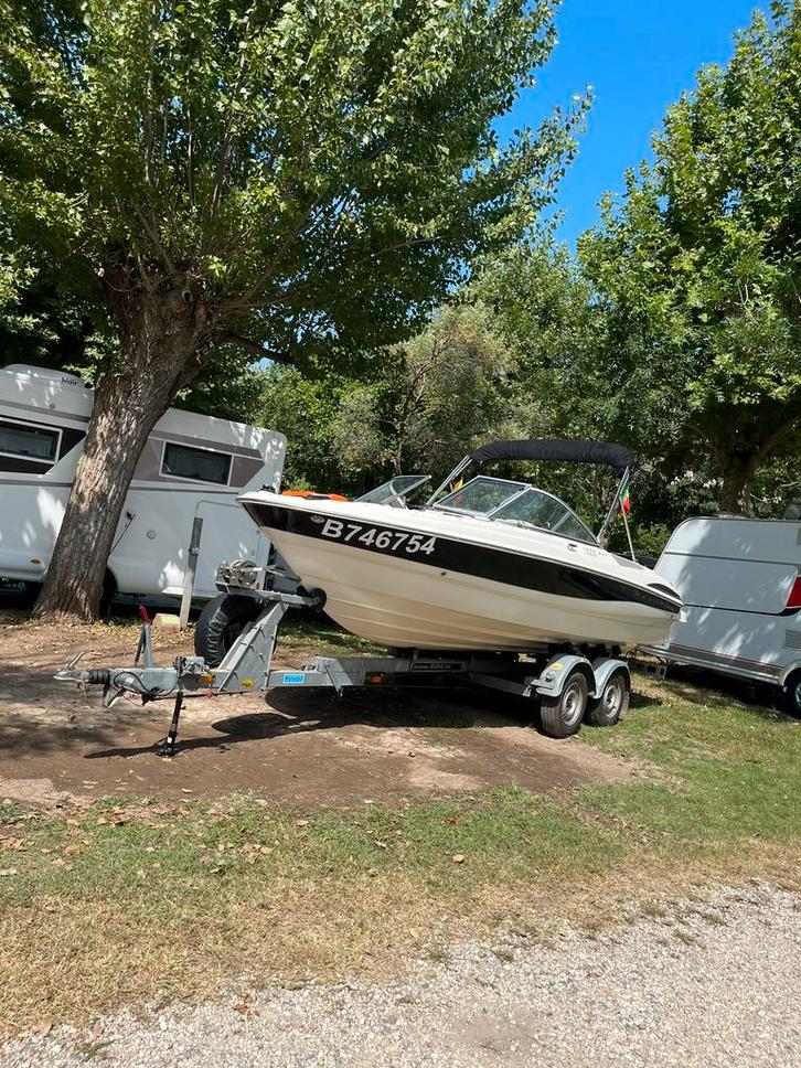 Maxxum 1800 sr3 - Riba tandem trailer, Watersport en Boten, Speedboten, Zo goed als nieuw, 3 tot 6 meter, Benzine, 200 pk of meer