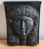 Bas-reliëf Godin Hathor Egypte zwarte muurbeeldje stijl, Ophalen of Verzenden