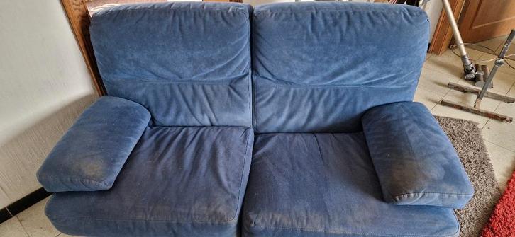 2-zitsbank, Huis en Inrichting, Zetels | Zetels, Gebruikt, Rechte bank, Tweepersoons, Ophalen