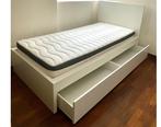 Malm bed 90x200 incl. lattenbodem en 2 laden., Huis en Inrichting, Slaapkamer | Bedden, Ophalen, Gebruikt, 90 cm, Eenpersoons